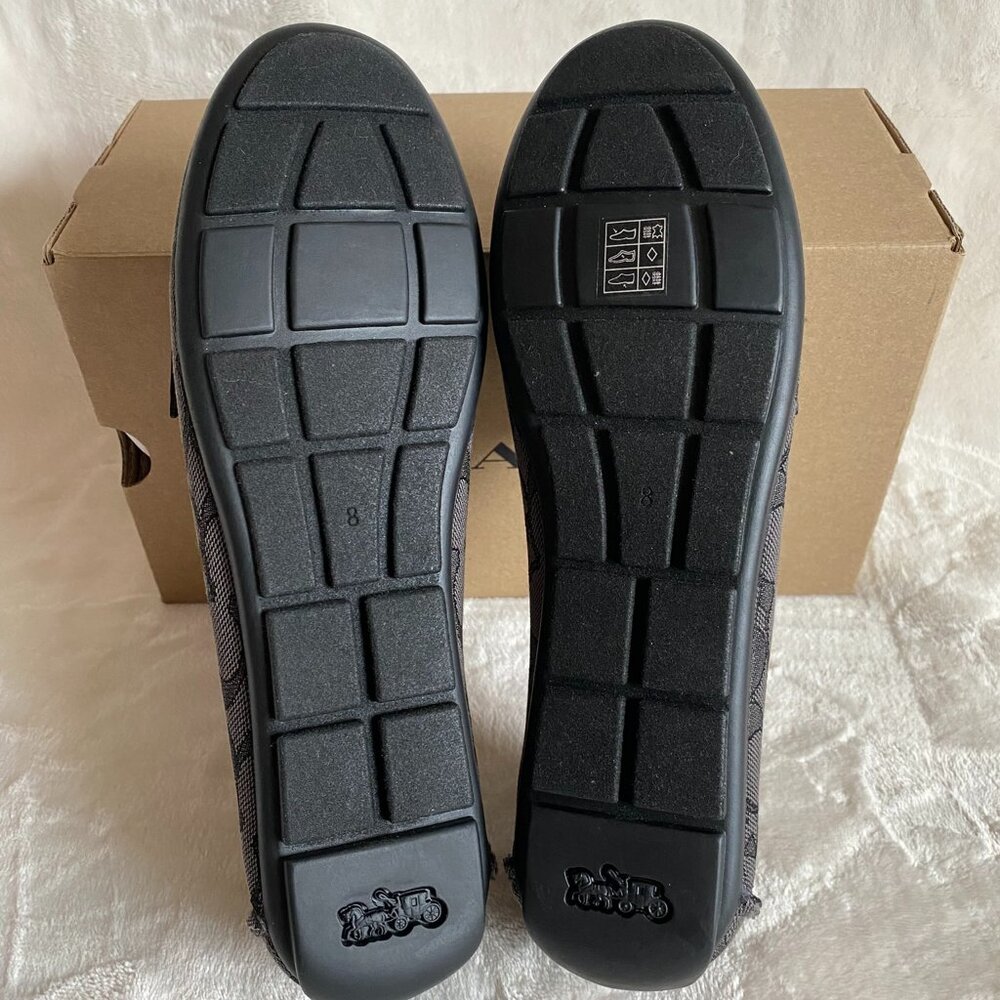 NIB! Coach Women's 8B Mona Driver In Signature Jacquard In Smoke/Black CC639 - Picture 11 of 12